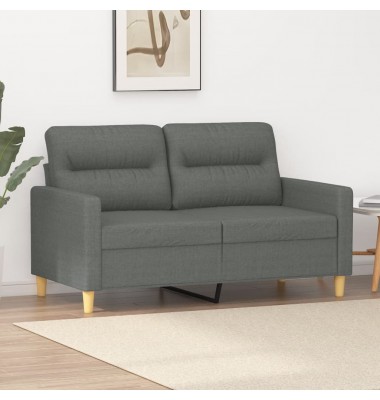  Dvivietė sofa, tamsiai pilkos spalvos, 120cm, audinys - Sofos, sofos-lovos - 1