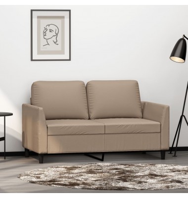  Dvivietė sofa, kapučino spalvos, 120cm, dirbtinė oda - Sofos, sofos-lovos - 1