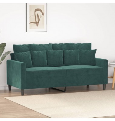  Dvivietė sofa, tamsiai žalios spalvos, 140cm, aksomas - Sofos, sofos-lovos - 1