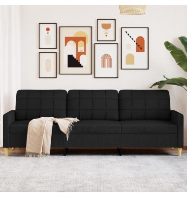  Trivietė sofa, rudos spalvos, 210cm, audinys - Sofos, sofos-lovos - 1