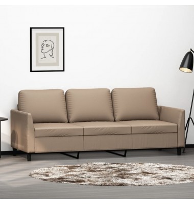  Trivietė sofa, kapučino spalvos, 180cm, dirbtinė oda - Sofos, sofos-lovos - 1