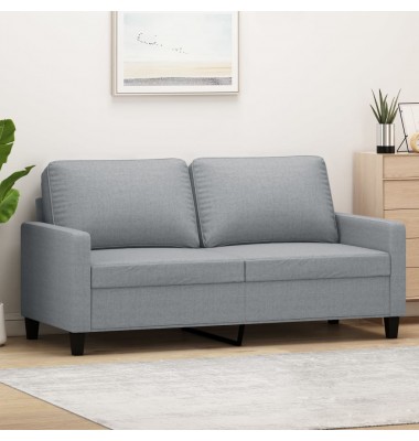  Dvivietė sofa, šviesiai pilkos spalvos, 140cm, audinys - Sofos, sofos-lovos - 1