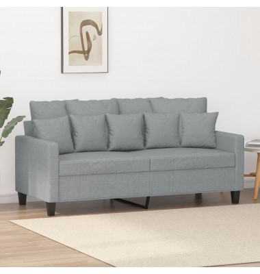  Dvivietė sofa, šviesiai pilkos spalvos, 140cm, audinys - Sofos, sofos-lovos - 1