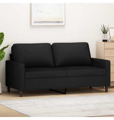  Dvivietė sofa, juodos spalvos, 140cm, aksomas - Sofos, sofos-lovos - 1