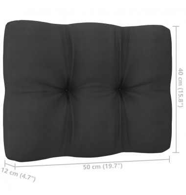  Sodo komplektas su pagalvėmis, 8 dalių, baltas, pušies masyvas - Lauko baldų komplektai - 11