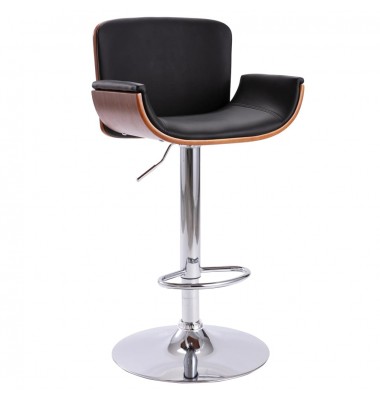  Baro taburetė, juodos spalvos, dirbtinė oda - Baro kėdės - 1