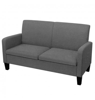  Dvivietė sofa, 135x65x76, tamsiai pilka - Sofos, sofos-lovos - 1