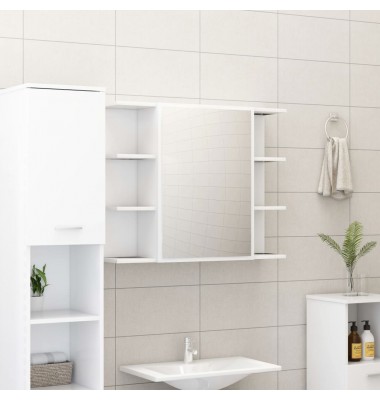  Vonios kambario spintelė, baltos spalvos, 80x20,5x64cm, MDP - Vonios spintelės, veidrodžiai - 1