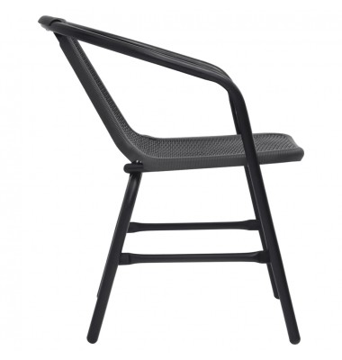  Sodo kėdės, 6vnt., plastikinis ratanas ir plienas, 110kg - Lauko kėdės - 4
