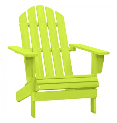  Sodo Adirondack kėdė, žalios spalvos, eglės medienos masyvas - Lauko kėdės - 1