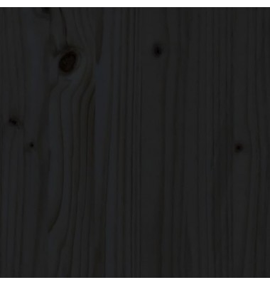  Lovos rėmas, juodos spalvos, 90x200 cm, pušies medienos masyvas - Lovos - 7