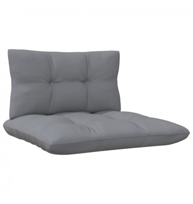  Keturvietė sodo sofa su pilkomis pagalvėlėmis, pušies masyvas - Lauko sofos, lovos - 4