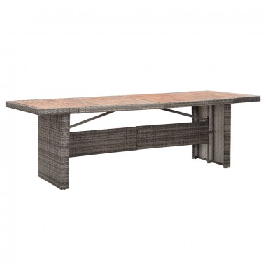  Sodo stalas, 240x90x74cm, poliratanas ir akacijos masyvas - Lauko stalai, staliukai - 1