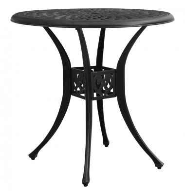  Sodo staliukas, juodos spalvos, 78x78x72cm, lietas aliuminis - Lauko stalai, staliukai - 1
