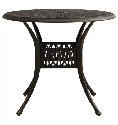  Sodo staliukas, bronzinės spalvos, 90x90x74cm, lietas aliuminis - Lauko stalai, staliukai - 2