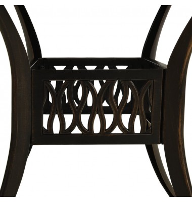  Sodo staliukas, bronzinės spalvos, 90x90x74cm, lietas aliuminis - Lauko stalai, staliukai - 4