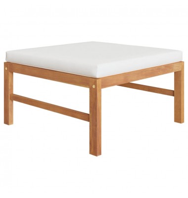  Pakoja su kremine pagalvėle, tikmedžio medienos masyvas - Moduliniai lauko baldai - 1