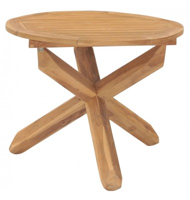  Sodo valgomojo stalas, 90x75cm, tikmedžio medienos masyvas - Lauko stalai, staliukai - 1