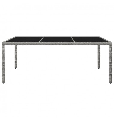  Lauko valgomojo stalas, pilkas, 200x150x74cm, poliratanas - Lauko stalai, staliukai - 2