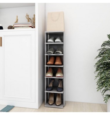  Spintelė batams, betono pilkos spalvos, 25x27x102cm, MDP - Spintelės ir lentynos batams - 1