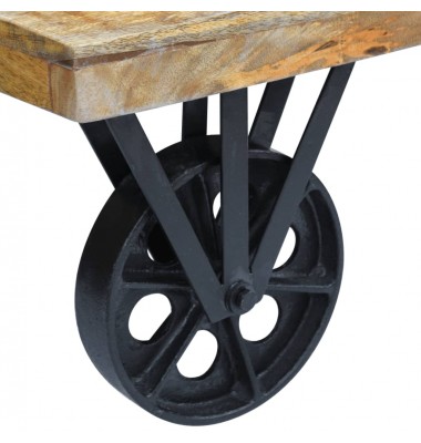  Kavos staliukas, mango mediena, 120x60x30 cm - Kavos staliukai - 7