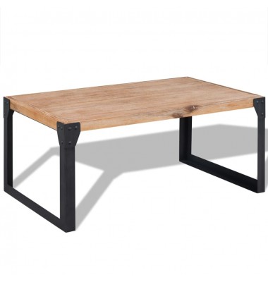 Kavos staliukas, tvirta akacijos mediena, 100x60x45 cm - Kavos staliukai - 1