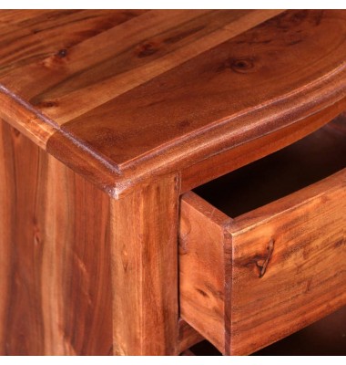  Naktinis staliukas su stalčiais, tvirta akacijos mediena - Naktinės spintelės - 8