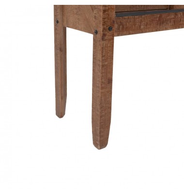  Konsolinis staliukas, eglės med. masyvas, 131x35,5x75cm, rudas - Žurnaliniai staliukai - 10