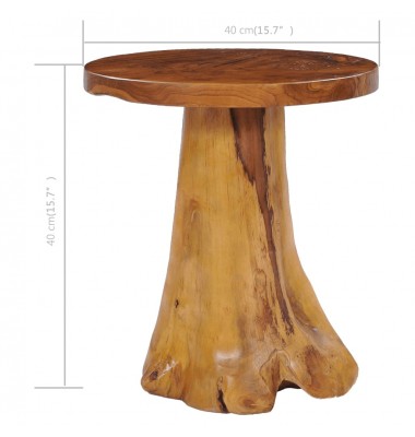  Kavos staliukas, 40x40cm, tikmedžio medienos masyvas - Kavos staliukai - 4