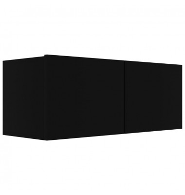  Televizoriaus spintelė, juodos spalvos, 80x30x30cm, MDP - TV spintelės - 2