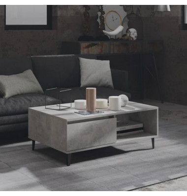  Kavos staliukas, betono pilkos spalvos, 90x60x35cm, MDP - Kavos staliukai - 1