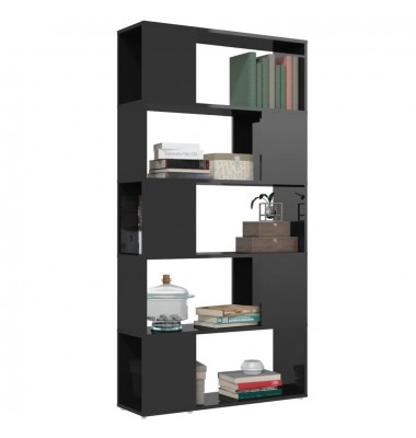  Spintelė knygoms/kambario pertvara, juoda, 80x24x155cm, MDP - Pastatomos lentynos, spintelės - 5