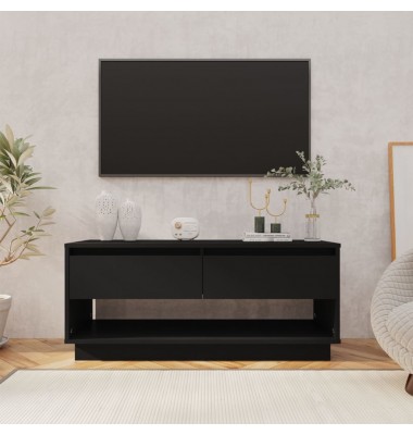  Televizoriaus spintelė, juodos spalvos, 102x41x44cm, MDP  - TV spintelės - 1