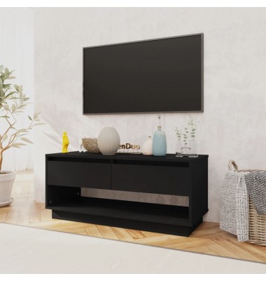  Televizoriaus spintelė, juodos spalvos, 102x41x44cm, MDP  - TV spintelės - 3