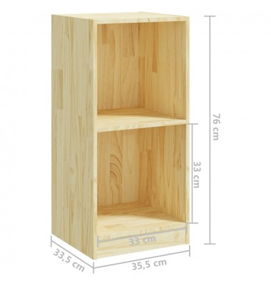  Spintelė, 35,5x33,5x76cm, pušies medienos masyvas - Biuro spintos, spintelės - 8