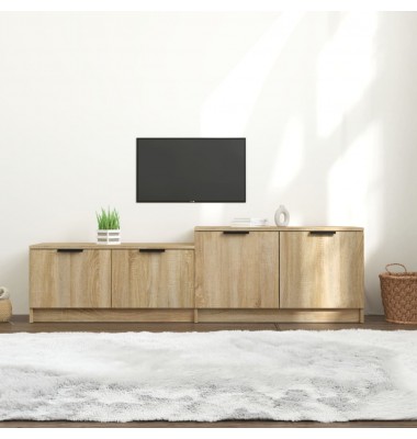  Televizoriaus spintelė, ąžuolo, 158,5x36x45cm, apdirbta mediena - TV spintelės - 1