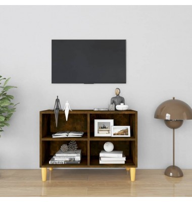  TV spintelė su medinėmis kojelėmis, ąžuolo, 69,5x30x50cm - TV spintelės - 1