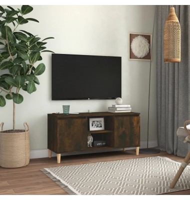  TV spintelė su medinėmis kojelėmis, ąžuolo, 103,5x35x50cm - TV spintelės - 1