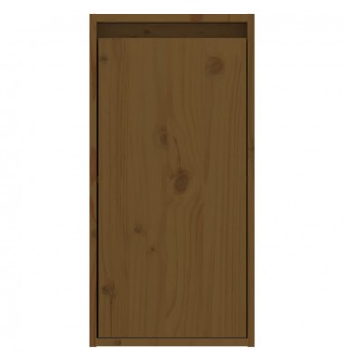  Sieninės spintelės, 2vnt., medaus rudos, 30x30x60cm, pušis - Pakabinamos lentynos, spintelės - 7