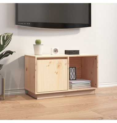  Televizoriaus spintelė, 74x35x44cm, pušies medienos masyvas - TV spintelės - 1