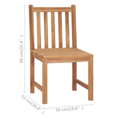  Sodo kėdės su pagalvėlėmis, 2vnt., tikmedžio medienos masyvas - Lauko kėdės - 11