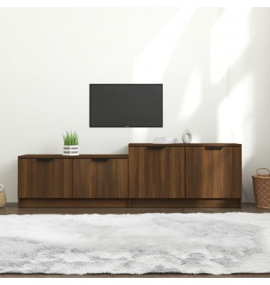 Televizoriaus spintelė, ruda ąžuolo, 158,5x36x45cm, mediena - TV spintelės - 1
