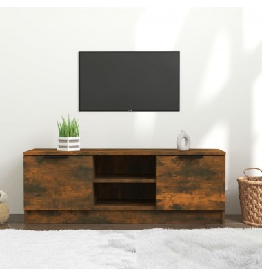  Televizoriaus spintelė, dūminio ąžuolo, 102x35x36,5cm, mediena - TV spintelės - 1