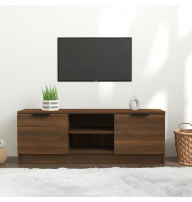 Televizoriaus spintelė, ruda ąžuolo, 102x35x36,5cm, mediena - TV spintelės - 1