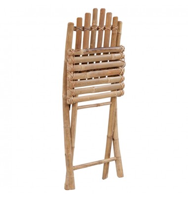  Sulankstomos sodo kėdės su pagalvėlėmis, 2vnt., bambukas - Lauko kėdės - 5