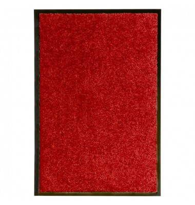  Durų kilimėlis, raudonos spalvos, 40x60cm, plaunamas - Durų, virtuvės kilimai - 1