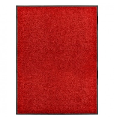  Durų kilimėlis, raudonos spalvos, 90x120cm, plaunamas - Durų, virtuvės kilimai - 1