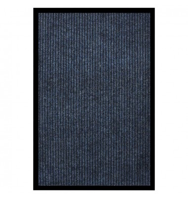  Durų kilimėlis, mėlynos spalvos, 80x120cm, dryžuotas - Durų, virtuvės kilimai - 1