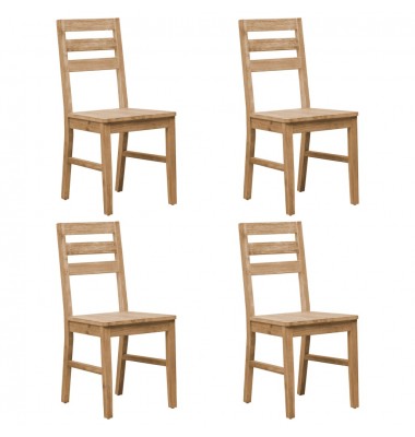  Valgomojo kėdės, 4 vnt., akacijos medienos masyvas - Valgomojo Kėdės - 1