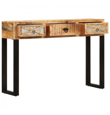  Konsolinis staliukas, 110x30x76 cm, mango medienos masyvas - Žurnaliniai staliukai - 2